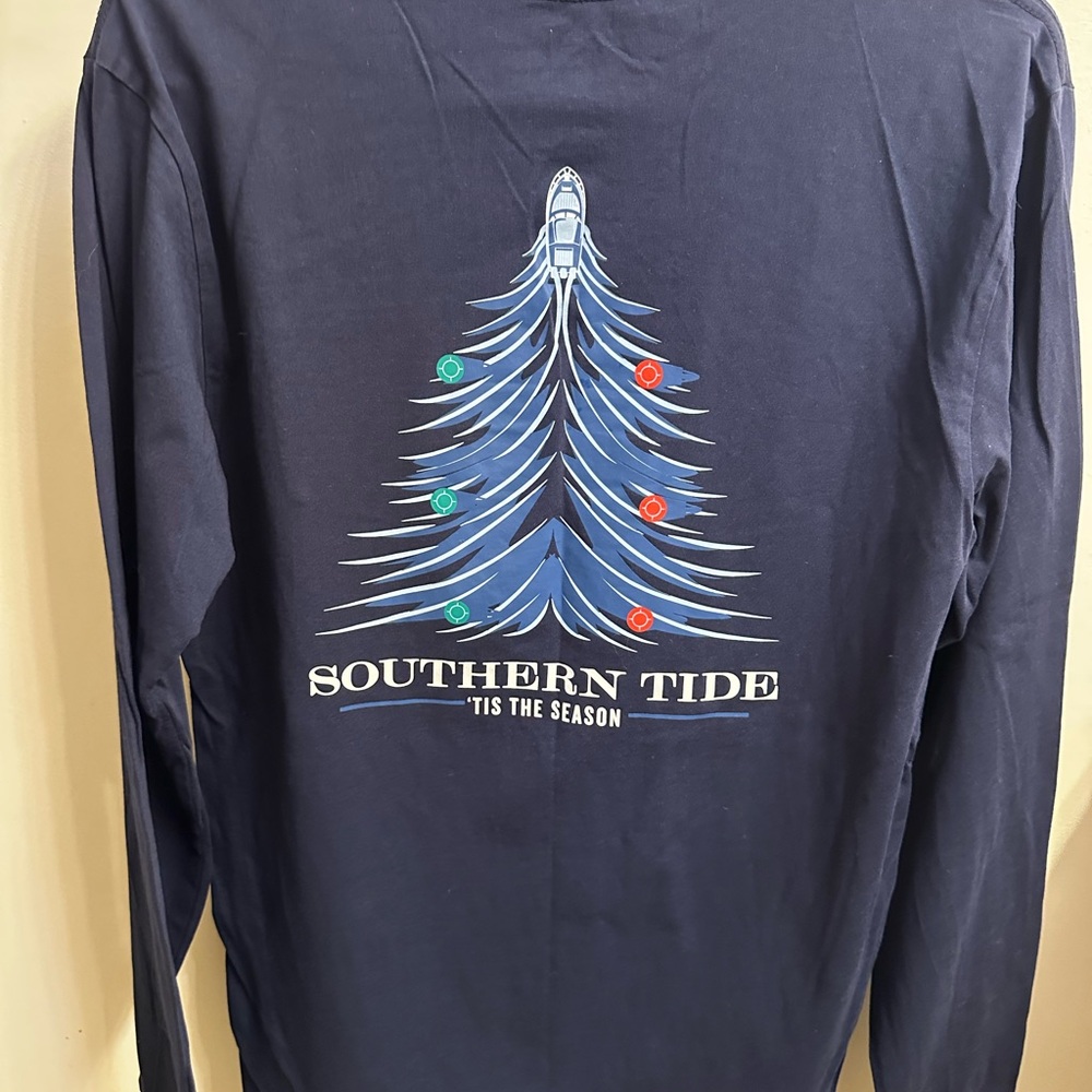 Southern Tide Christmas Long Sleeve Shirt